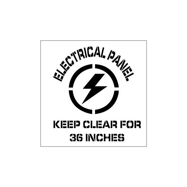 Plant Marking Stencil 20x20 - Electrical Panel